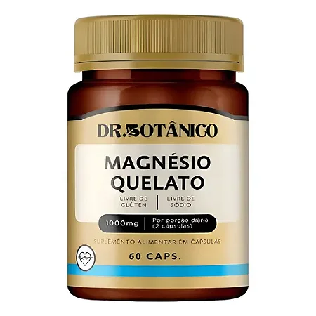 Magnésio Quelato 1000mg 60 cápsulas - Dr. Botânico