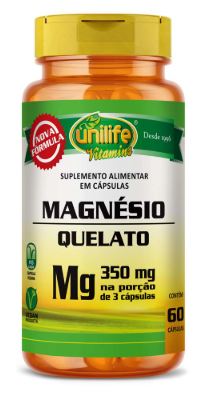 Magnésio Quelato - 60caps - Unilife