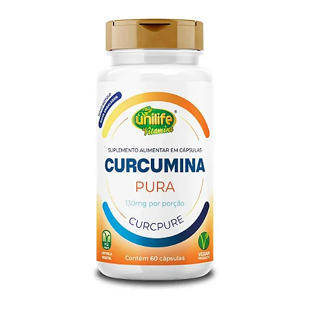 Curcumina Pura 450mg 60 cápsulas - Unilife