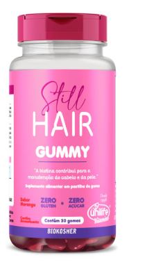 HAIR STILL S MORANGO 30GOMAS MASTIGAVEIS UNILIFE