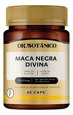 Maca Negra Divina 1000mg 60 cápsulas - Dr. Botânico