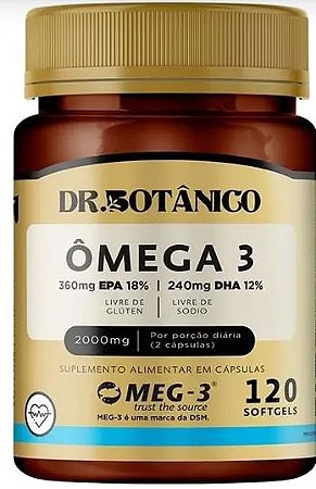 OMEGA 3 EPA DHA 2000MG 120SOFTGELS DR BOTANICO