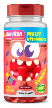 MULTIVITAMINICO BIOVITON KIDS S FRAMBOESA 30GOMAS MASTIGAVEIS UNILIFE