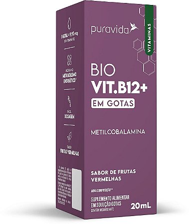 Bio Vit B12+ Gotas 20ml - Puravida