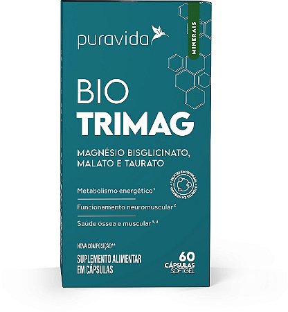 Bio Trimag 60 Cápsulas - Puravida