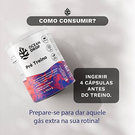 Pré-Treino 880mg 120 cápsulas - Ocean Drop