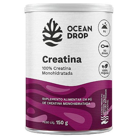Creatina Monohidratada em Pó 150g - Ocean Drop