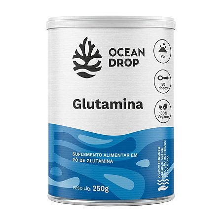 Glutamina em Pó 250g - Ocean Drop