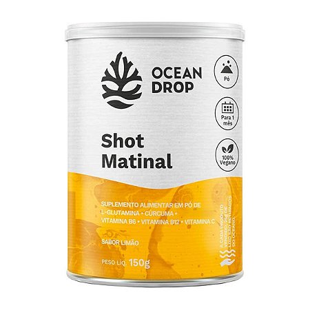 Shot Matinal em Pó Limão 150g - Ocean Drop