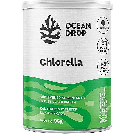 Chlorella em Pó 150g - Ocean Drop