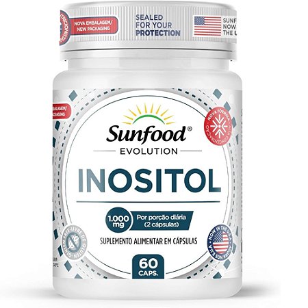 Inositol 1000mg 60 cápsulas - Sunfood Evolution