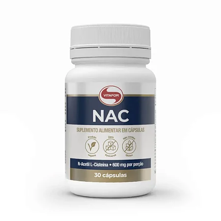 NAC N-Acetil L-Cisteína 600mg 30 cápsulas - Vitafor