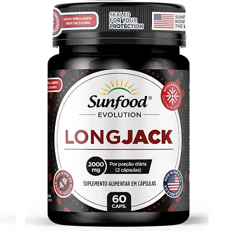Long Jack 2000mg 60 cápsulas - Sunfood Evolution