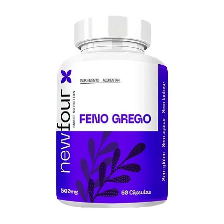 Feno Grego 500mg 60 cápsulas - New Four