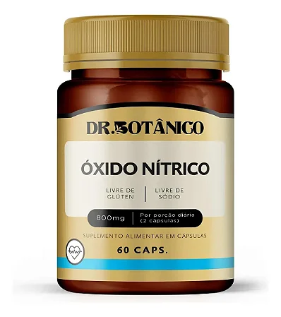 Óxido Nítrico 800mg 60 cápsulas - Dr. Botânico