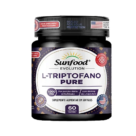 L-Triptofano Pure 860mg 60 softgels - Sunfood Evolution