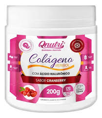 Colágeno Verisol + Ácido Hialurônico Cranberry 200g - Qnutri