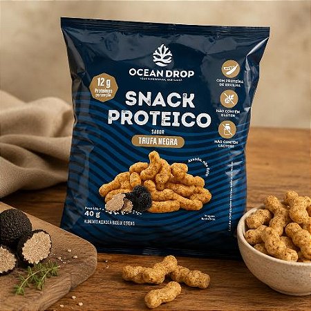 Snack Proteico Sabor Trufa Negra 40g - Ocean Drop
