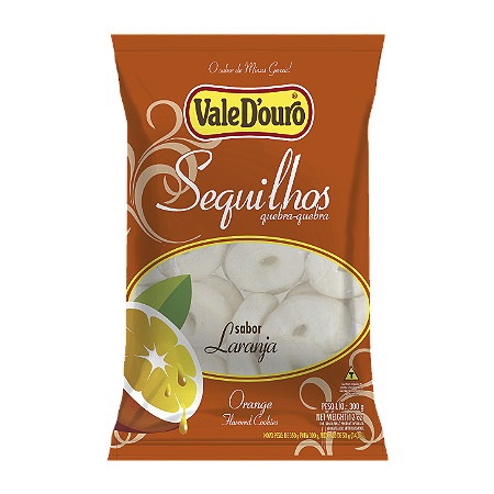 Sequilho Sabor Laranja 300g - Vale D'Ouro
