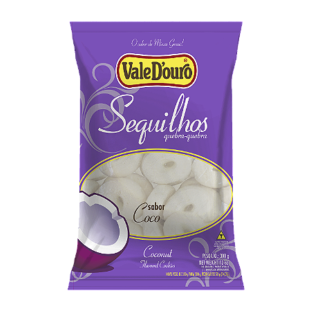 Sequilho Sabor Coco 300g - Vale D'Ouro