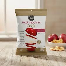 Maçã Desidratada Crocante 40g - Schio