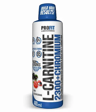 L-Carnitine 2300 com Chromium 480ml Açaí c/ Guaraná - Profit