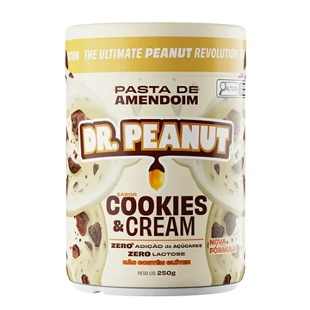 Pasta de Amendoim Cookies e Cream 250g - Dr. Peanut