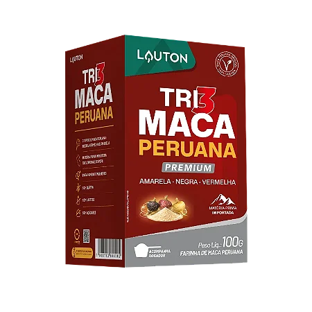 TriMaca Peruana Premium em Pó 100g - Lauton
