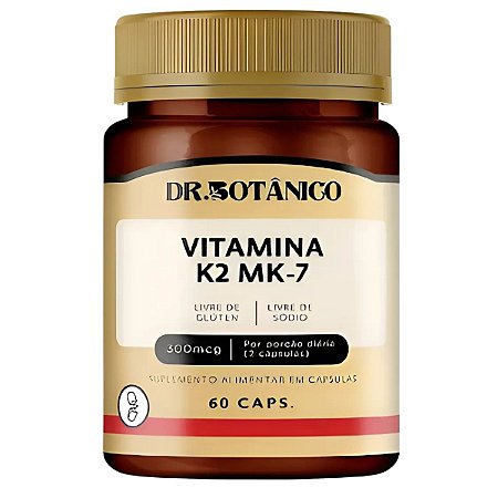 Vitamina K2 MK7 150mcg 60 Cápsulas - Dr. Botânico