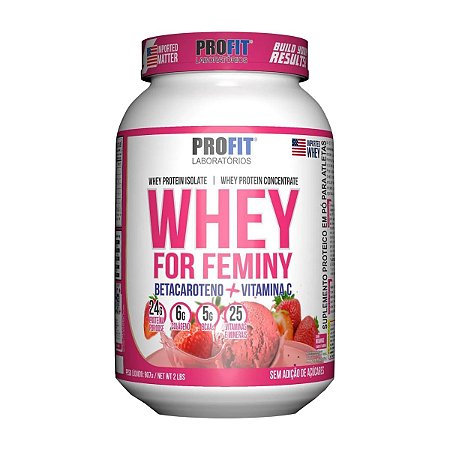 Whey For Feminy Morango 907g - Profit