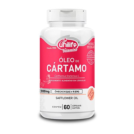 Óleo de Cártamo 1000mg 60 cápsulas - Unilife