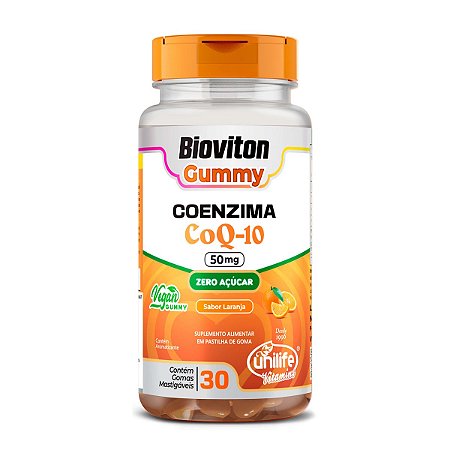 Bioviton Gummy Coenzima Q10 Sabor Laranja 30 gomas - Unilife