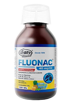 Fluonac Acetilcisteína Xarope 120ml - Unilife