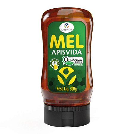 Mel Orgânico Bisnaga Corta-Gotas 300g - Apisvida