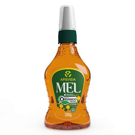Mel Orgânico Bisnaga Tampa Cone 350g - Apisvida