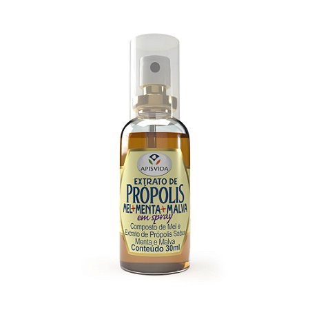 Spray de Própolis com Menta e Malva 30ml - Apisvida