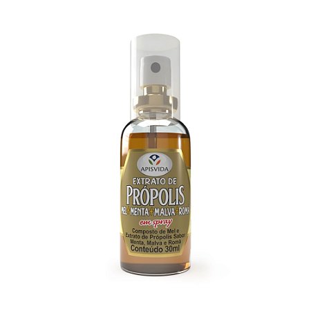 Spray de Própolis com Menta e Romã 30ml - Apisvida