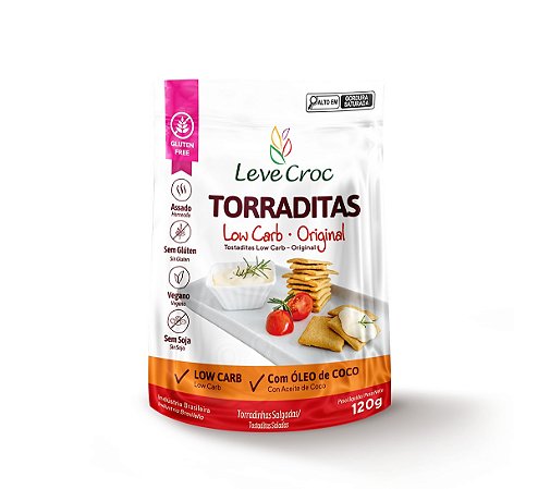 Torraditas Low Carb Original 120g - Leve Crock