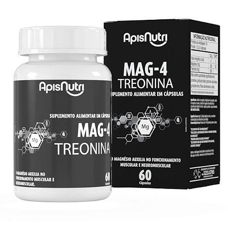 Mag-4 Treonina 610mg 60 cápsulas - Apisnutri