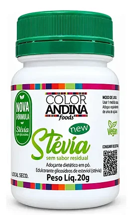 Adoçante de Stévia New Color 20g - Color Andina