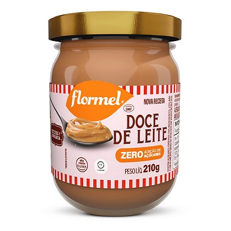 Doce de Leite Cremoso Zero Açúcar 210g - Flormel