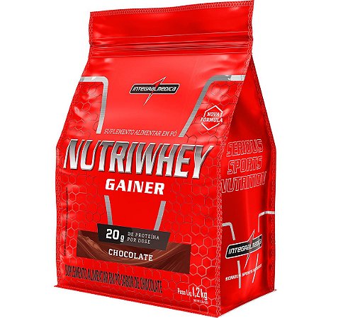 Nutriwhey Protein Chocolate Pouch 1,2kg Gainer - Integralmedica