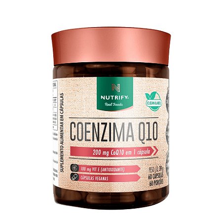 Coenzima Q10 200mg 60 cápsulas - Nutrify