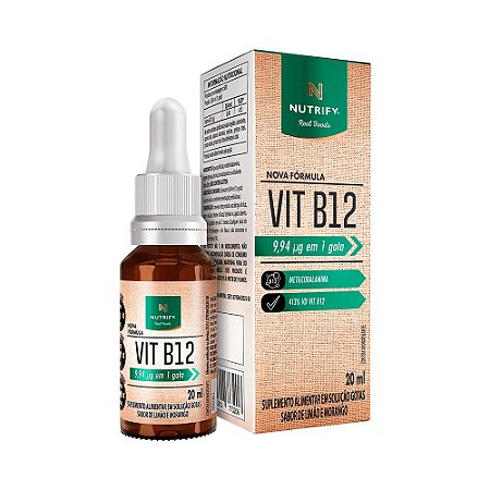 Vitamina B12 em Gotas 20ml - Nutrify