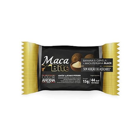 Maca Bite Black 15g - Color Andina