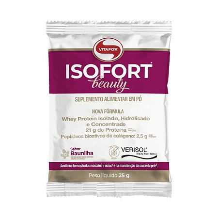 Isofort Beauty Baunilha Sachê 25g - Vitafor