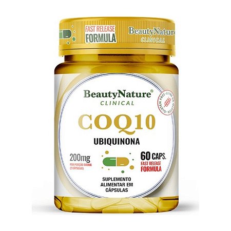 COQ - 10 Ubiquinona 60 cápsulas 200mg - Beauty Nature