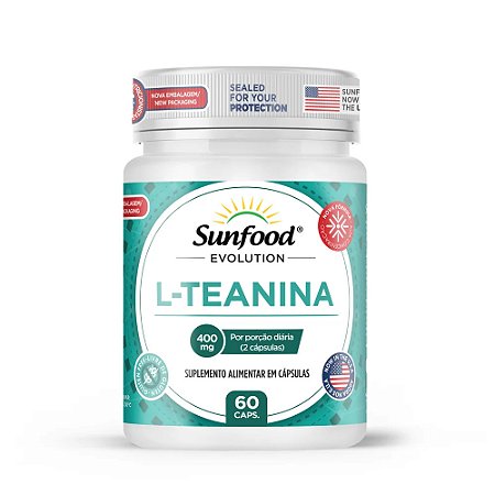L-Teanina 400mg 60 cápsulas - Sunfood Evolution