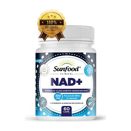 NAD+ Ribosídeo de Nicotinamida 300mg 60 cápsulas - Sunfood