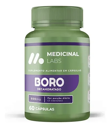 Boro Decahidratado 500mg 60 cápsulas - Medicinal Labs